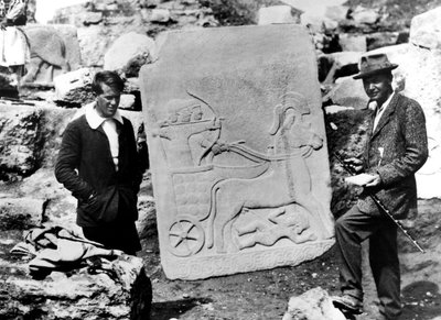 T. E. Lawrence con Leonard Woolley en Carquemis, Siria, 1911 de Unbekannt Unbekannt
